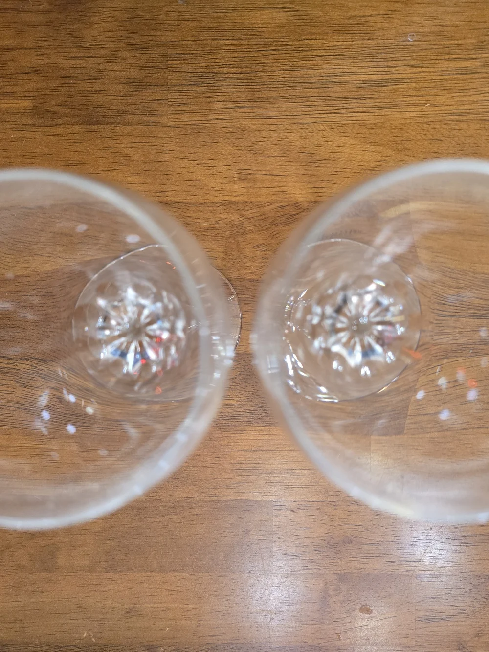 Schott-Zwiesel Duet Clear Pair White Wine Glass Set Of 2 Crystal Thumb Cuts